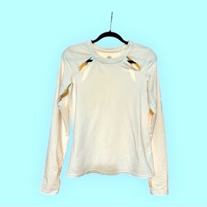 Long sleeve tee with cut outs